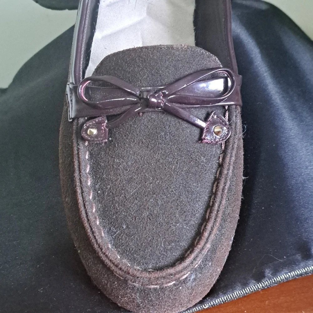 AVON Cushion walk NBW brown/ Shiny Slip in Woman loafer size 9 - Picture 3 of 11